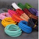 3mm, 4mm, 5mm, 6mm first layer cow skin braid leather cord, 5m/lot
