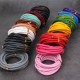 3mm, 4mm, 5mm, 6mm first layer cow skin braid leather cord, 5m/lot