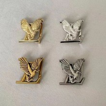 High quality solid brass 40mm LV dove waist belt buckle