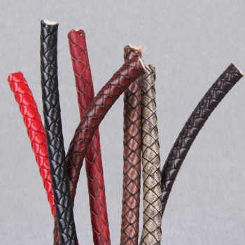 8mm first layer cow skin braid leather cord, 5m/lot 8mm first layer cow skin braid leather cord, 5m/lot