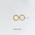 2 Gold key rings 