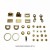 Gold whole kit hardware 