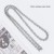 125cm Antique silver chain 