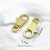 2 24K Gold dog hooks 