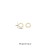 18K gold D-ring x2 