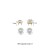 18K gold magnetic button x1 