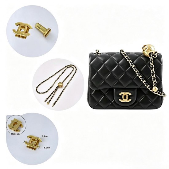 Bag repair hardware, Chanel Pearl Crush Square Mini Bag repair hardware, Chanel Pearl Crush Square Mini