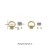 Matt gold large tab x2 