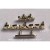 Matt gold-single side-3 holes-4.2cm 