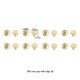 Bag repair hardware, Coach rivets Bag repair hardware, Coach rivets