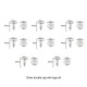 Bag repair hardware, Coach rivets Bag repair hardware, Coach rivets