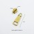 Antique gold No.3 zipper 
