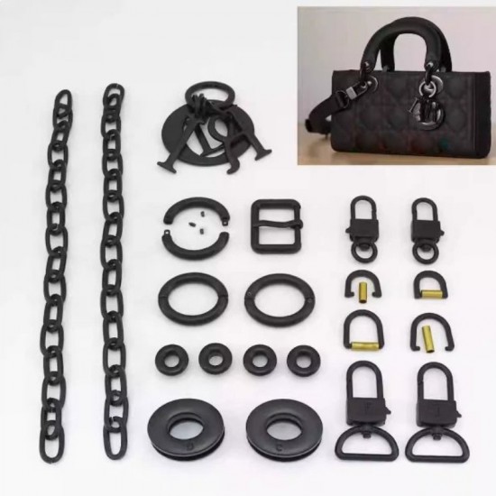 Bag repair hardware, Dior Lady D-joy black