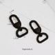 Bag repair hardware, Lady Dior black (3 grids)