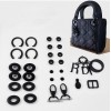 Bag repair hardware, Lady Dior black (3 grids)