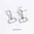 2 Silver dog hooks 