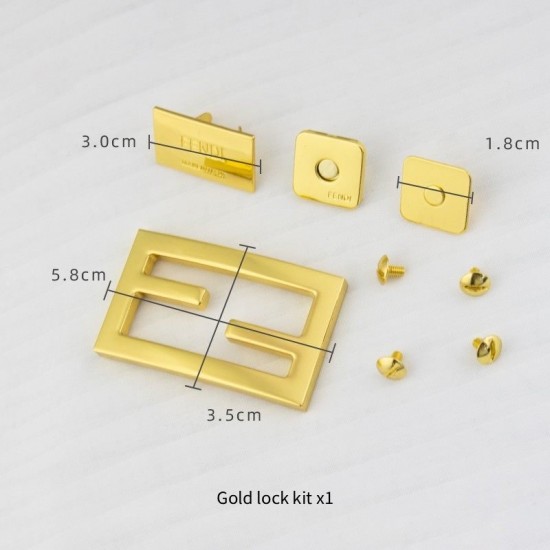 Bag repair hardware, Fendi Zucca