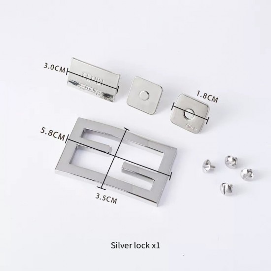 Bag repair hardware, Fendi Zucca
