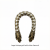 Large-Antique gold with white diamond 