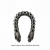 Large-Antique silver with black diamond 