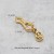 1 24K gold dog hook with O-ring 