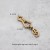 1 Antique gold dog hook with O-ring 