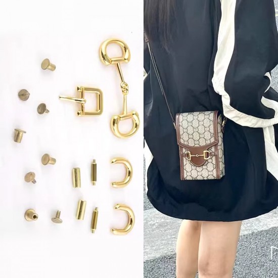 Bag repair hardware, Gucci Horsebit 1955 phone case Bag repair hardware, Gucci Horsebit 1955 phone case