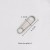 Silver 4cm zipper puller x1 