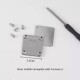 Bag repair hardware, MCM Visetos Stark nameplate and screws