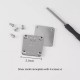 Bag repair hardware, MCM Visetos Stark nameplate and screws