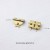 3.2cm Small antique gold lock 
