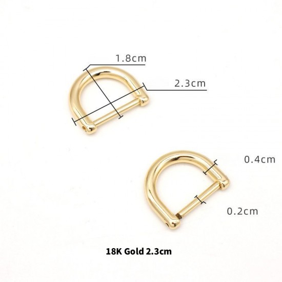 Bag repair hardware, Bag D-rings Dee-rings, 2pc/lot