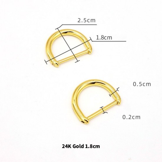 Bag repair hardware, Bag D-rings Dee-rings, 2pc/lot