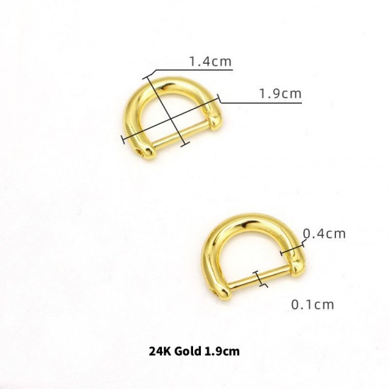 Bag repair hardware, Bag D-rings Dee-rings, 2pc/lot