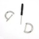 Bag repair hardware, Bag D-rings Dee-rings, 2pc/lot