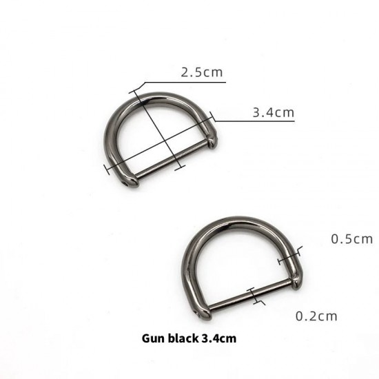 Bag repair hardware, Bag D-rings Dee-rings, 2pc/lot
