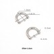 Bag repair hardware, Bag D-rings Dee-rings, 2pc/lot