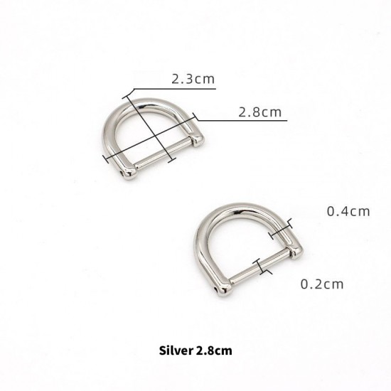 Bag repair hardware, Bag D-rings Dee-rings, 2pc/lot