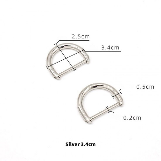 Bag repair hardware, Bag D-rings Dee-rings, 2pc/lot