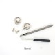 Bag repair hardware, Swivel stud