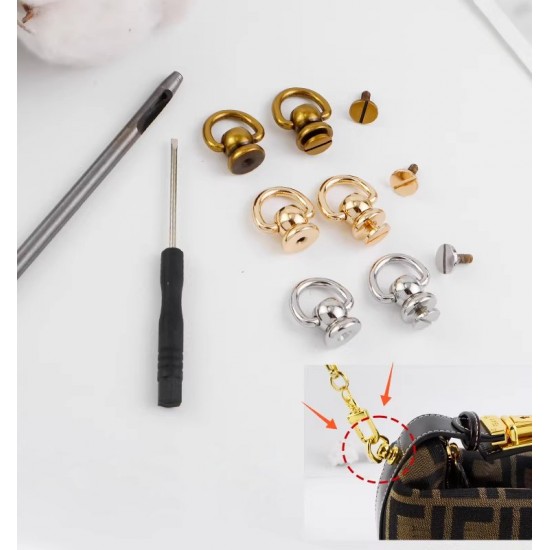 Bag repair hardware, Swivel stud