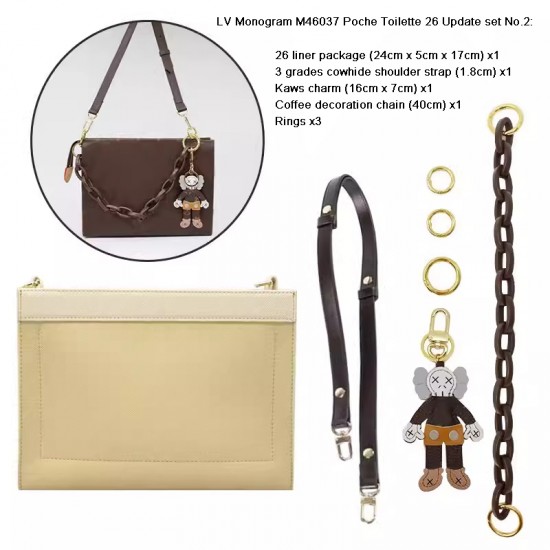 LV Monogram M46037 Poche Toilette update set