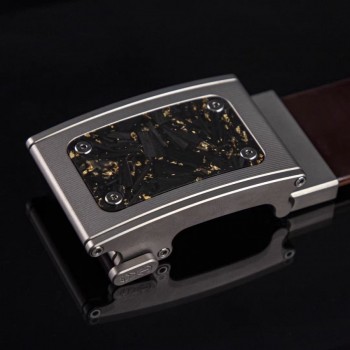 Titanium alloy automatic mechanical waist belt buckle