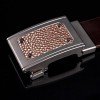 Titanium alloy automatic mechanical waist belt buckle