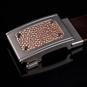 Titanium alloy automatic mechanical waist belt buckle