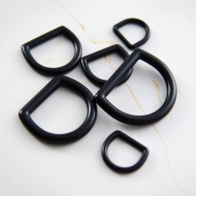 10pc/lot black alloy D ring D-ring Dee ring