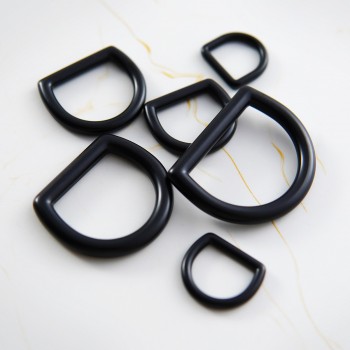 10pc/lot black alloy D ring D-ring Dee ring