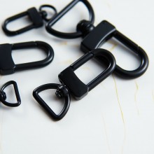 Italy black alloy lobster dog hook