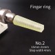 Leather bracelet and finger ring polish tool