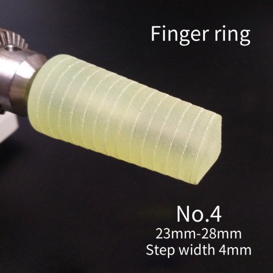 Leather bracelet and finger ring polish tool